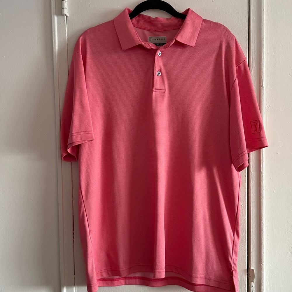 Men's PGA Pink Golf Shirt